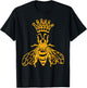 Queen Bee Beekeeping Honey Keeper Apparel Gift T-Shirt - T-Shirt | Black