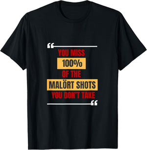 Malort Shot Quote T-Shirt - T-Shirt | Black
