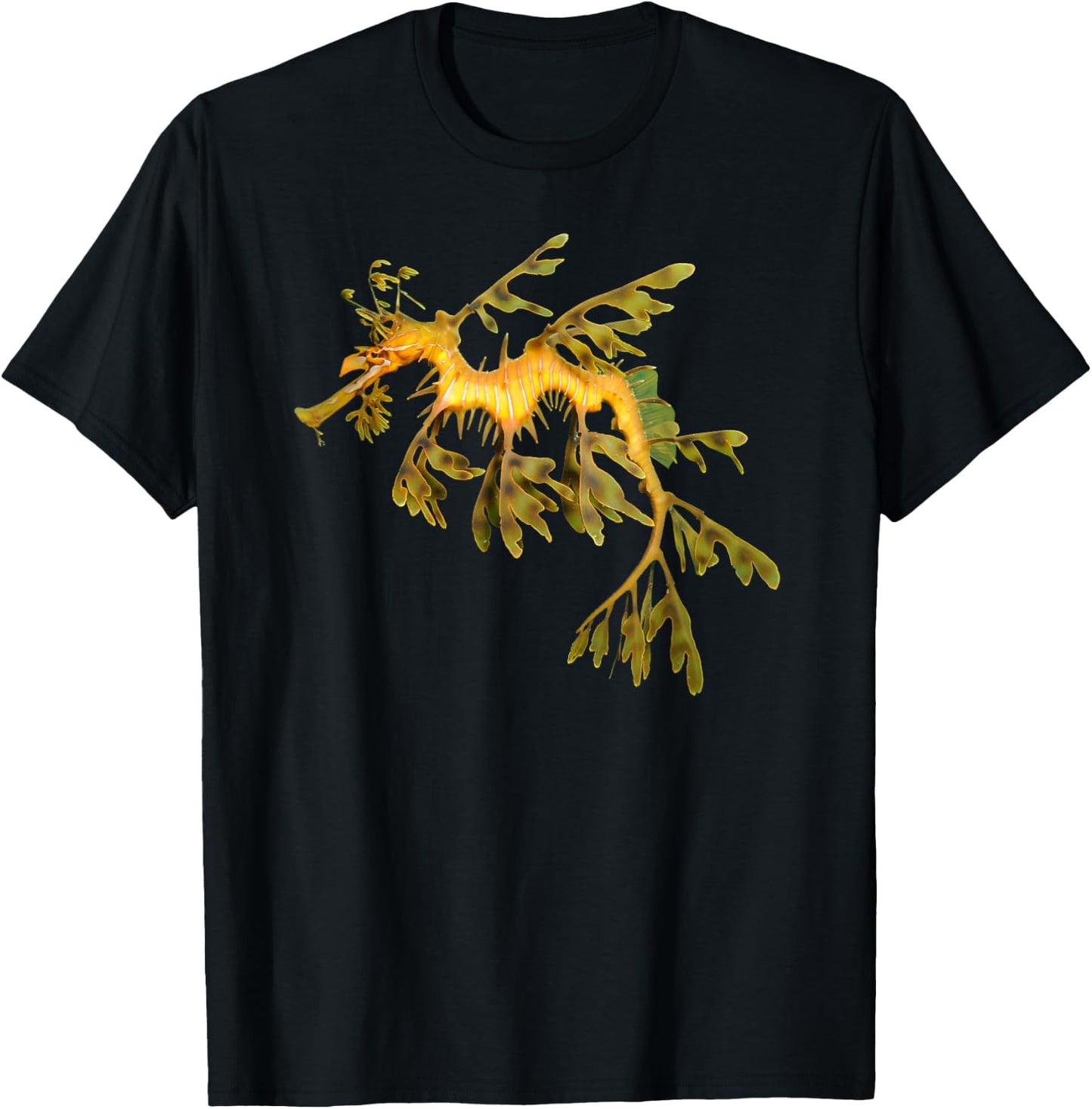 Leafy Seadragon Marine Animal Ocean Lover T-Shirt - T-Shirt | Black
