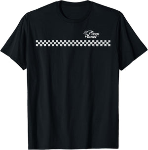 Disney Pixar Toy Story Checkered Pizza Planet Logo T-Shirt - T-Shirt | Black