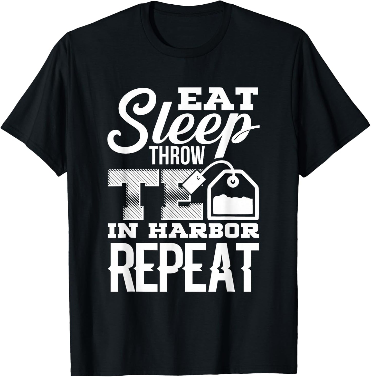 4th of July Boston Funny Tea Party Patriotic Gag Gift T-Shirt - T-Shirt | Black