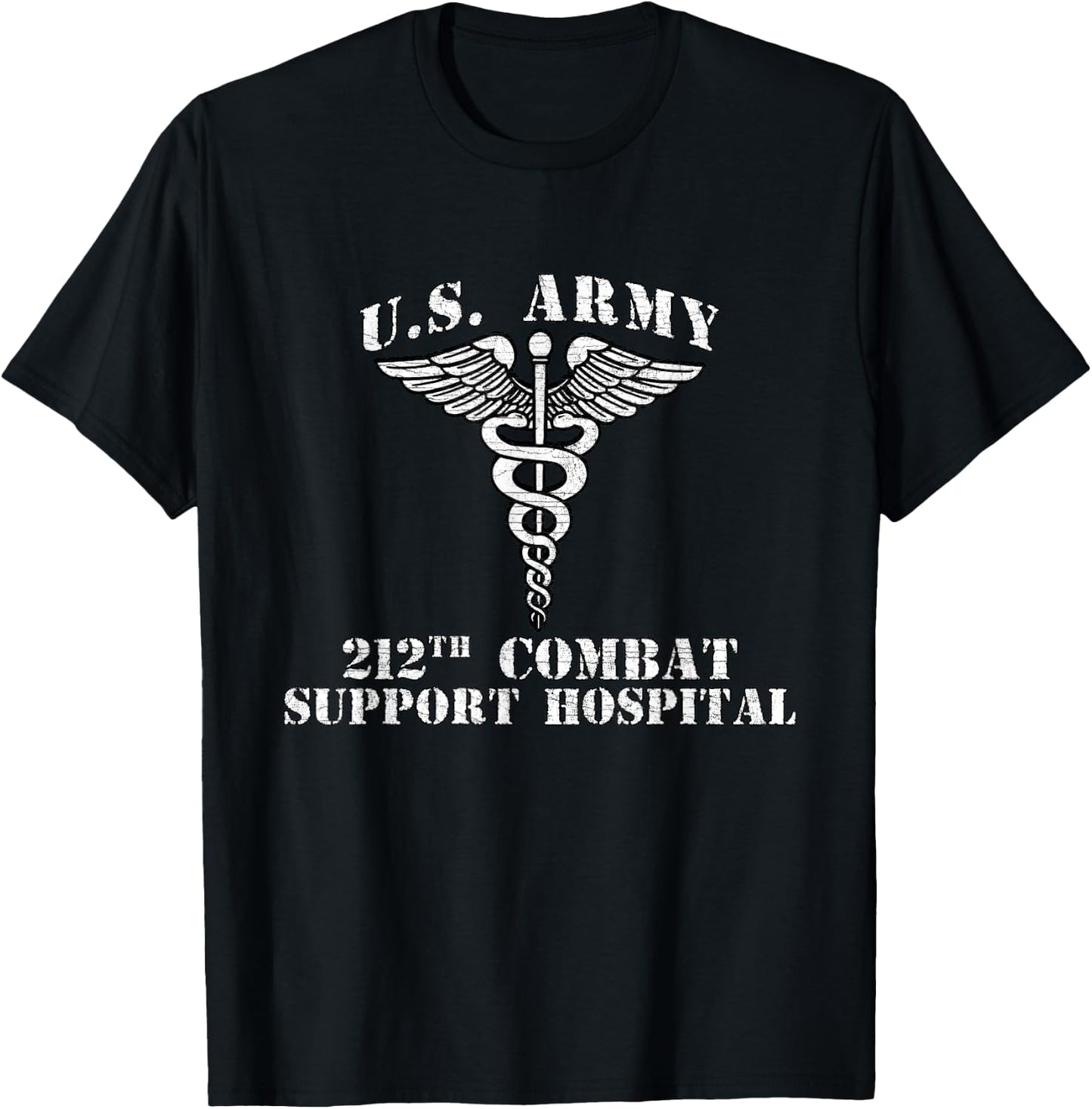 212th Combat Support Hospital Veterans Day Vintage Gifts T-Shirt - T-Shirt | Black