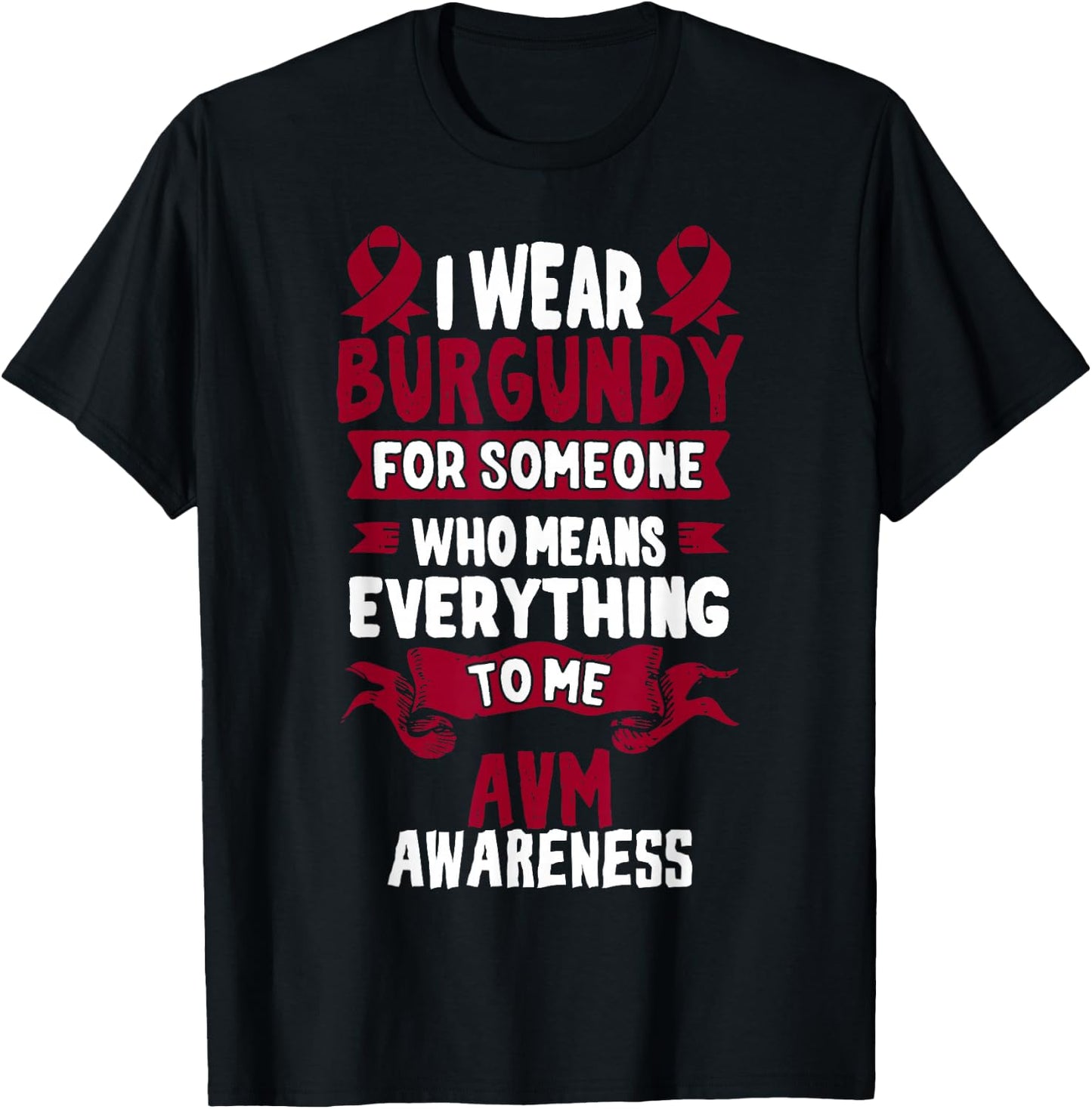 AVM Awareness - Arteriovenous Malformation T-Shirt - T-Shirt | Black