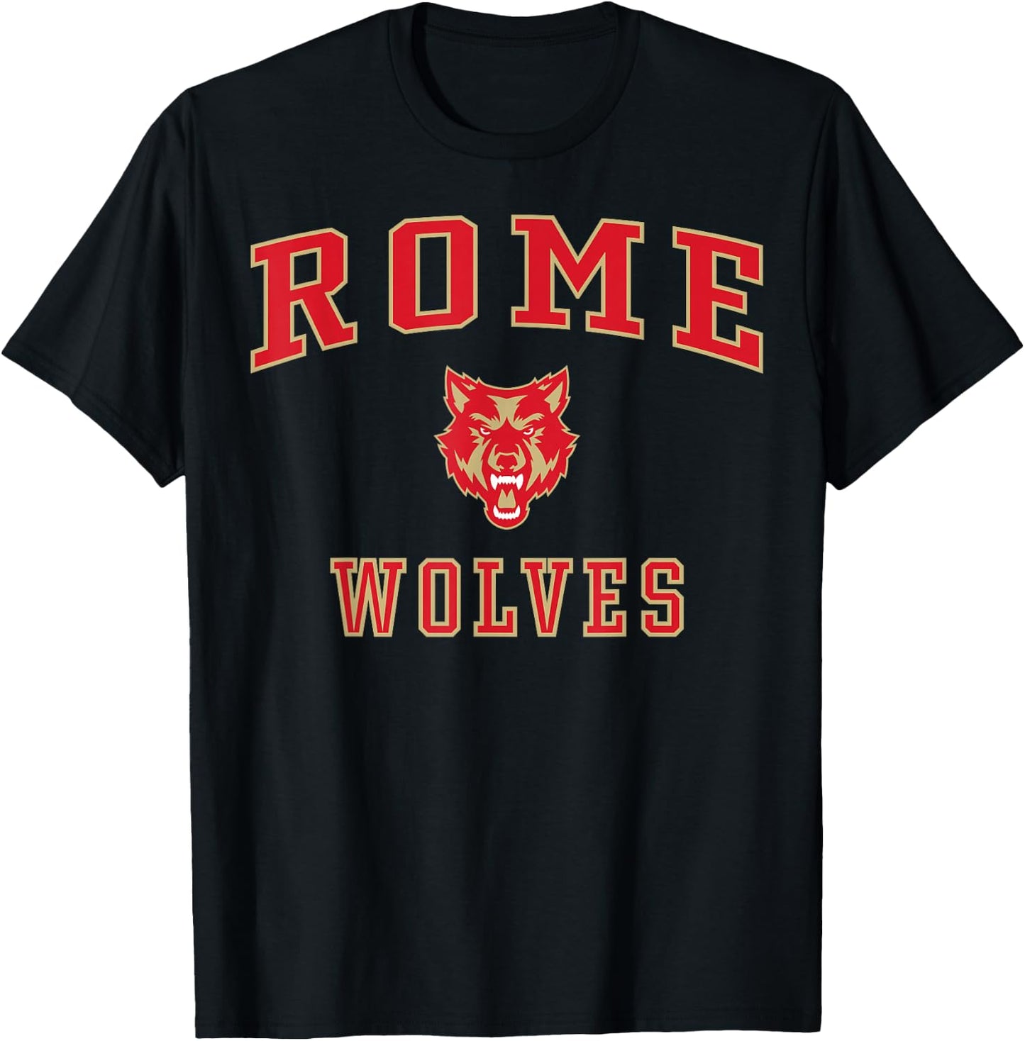 Rome High School Wolves C1 T-Shirt - T-Shirt | Black