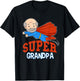 Super Grandpa Hero Grandpa Superhero Grandpa T-Shirt - T-Shirt | Black