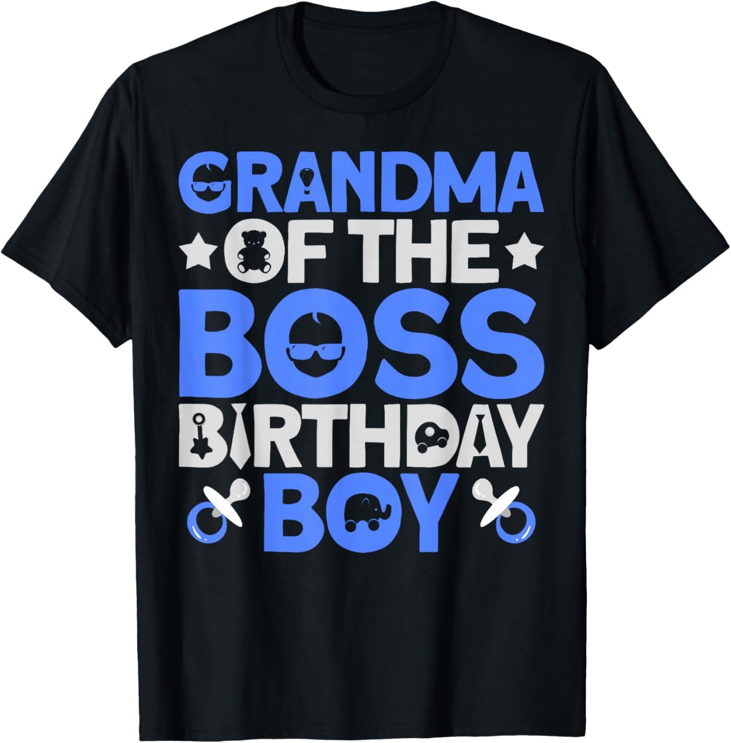 Grandma of The Boss Birthday Party Outfit Like A Boss T-Shirt - T-Shirt | Black