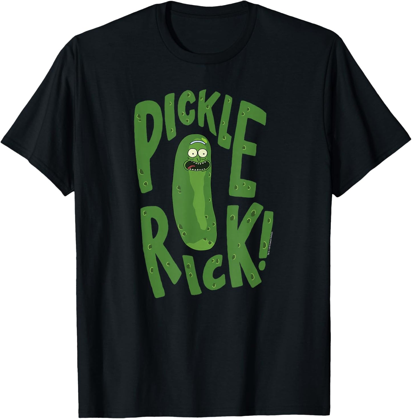 Rick and Morty Pickle Rick Cartoon T-Shirt - T-Shirt | Black