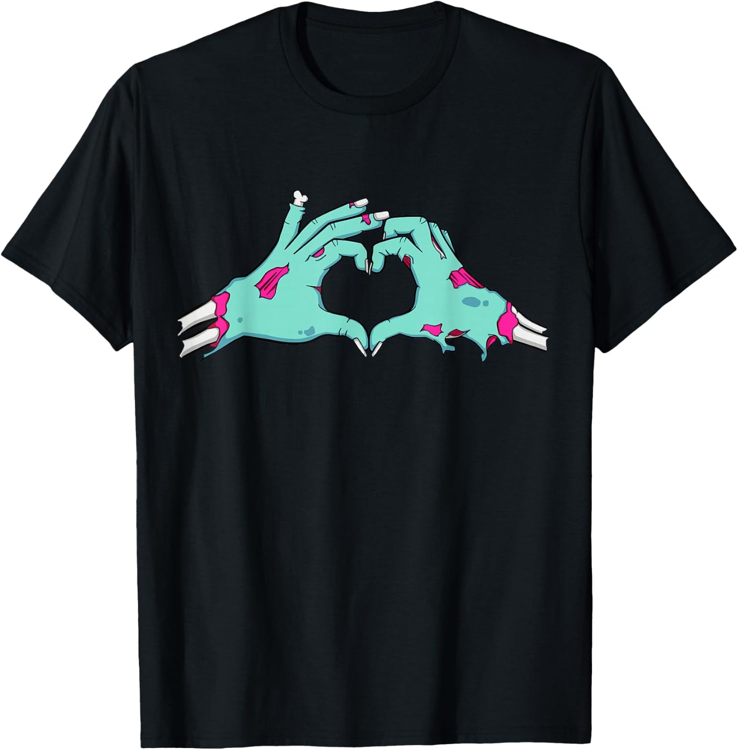 I Love Zombies Funny Horror Party Gift T-Shirt - T-Shirt | Black
