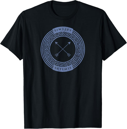 Greek Goddess T Shirt Artemis Arrows God Hunt Mythology T-Shirt - T-Shirt | Black