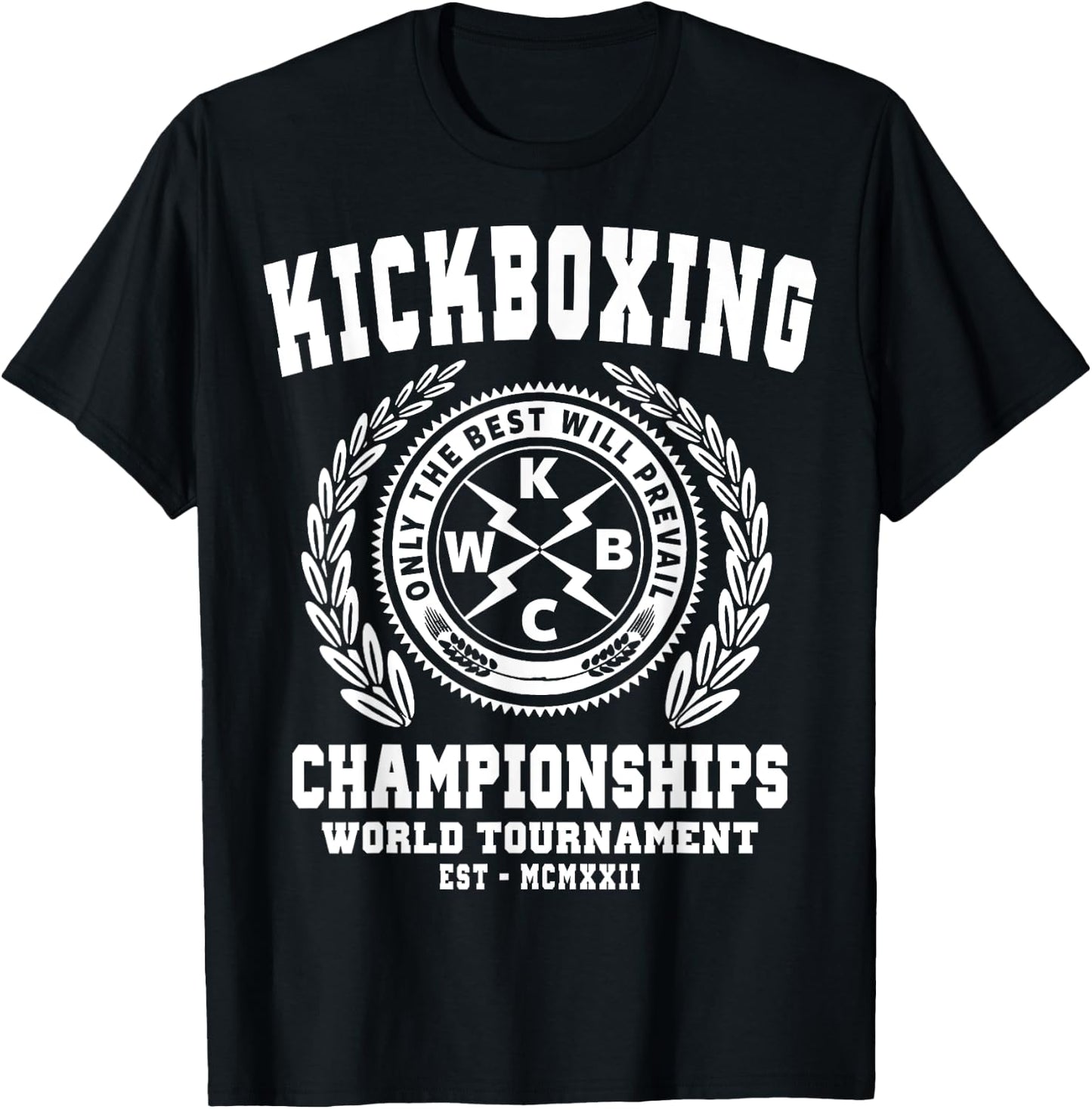 Kickboxing Championships, Kickboxing T Shirt, Martial Arts T-Shirt - T-Shirt | Black