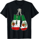 Boxing Gloves Mexico Flag Kickboxer Combat Fighter T-Shirt - T-Shirt | Black