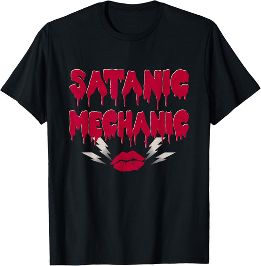 Satanic Mechanic - Goth Horror Musical Theatre Shirt T-Shirt - T-Shirt | Black