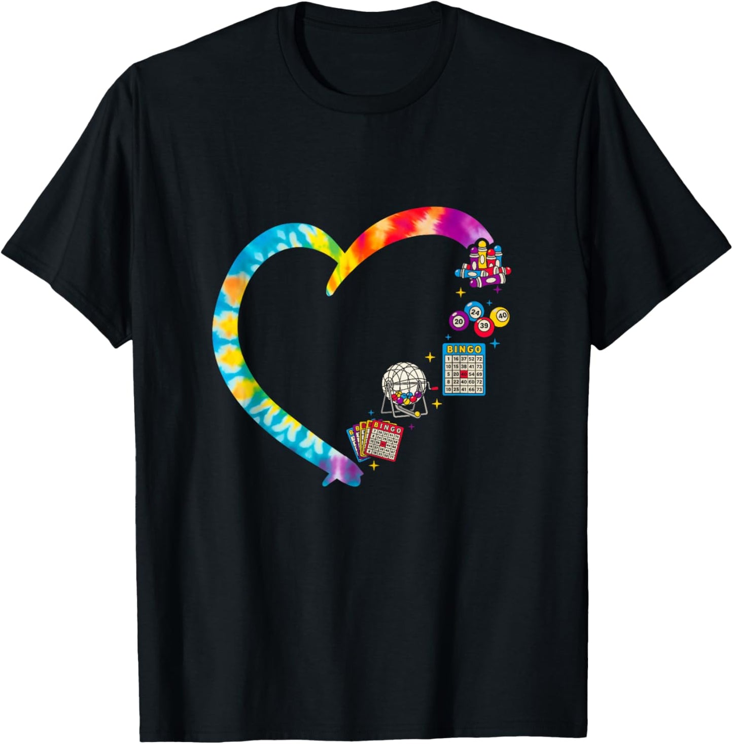 Bingo Player Heart T-Shirt - T-Shirt | Black