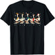 Duck Bird Lover Funny Santa Ducks Crossing Road Christmas PJ T-Shirt - T-Shirt | Black