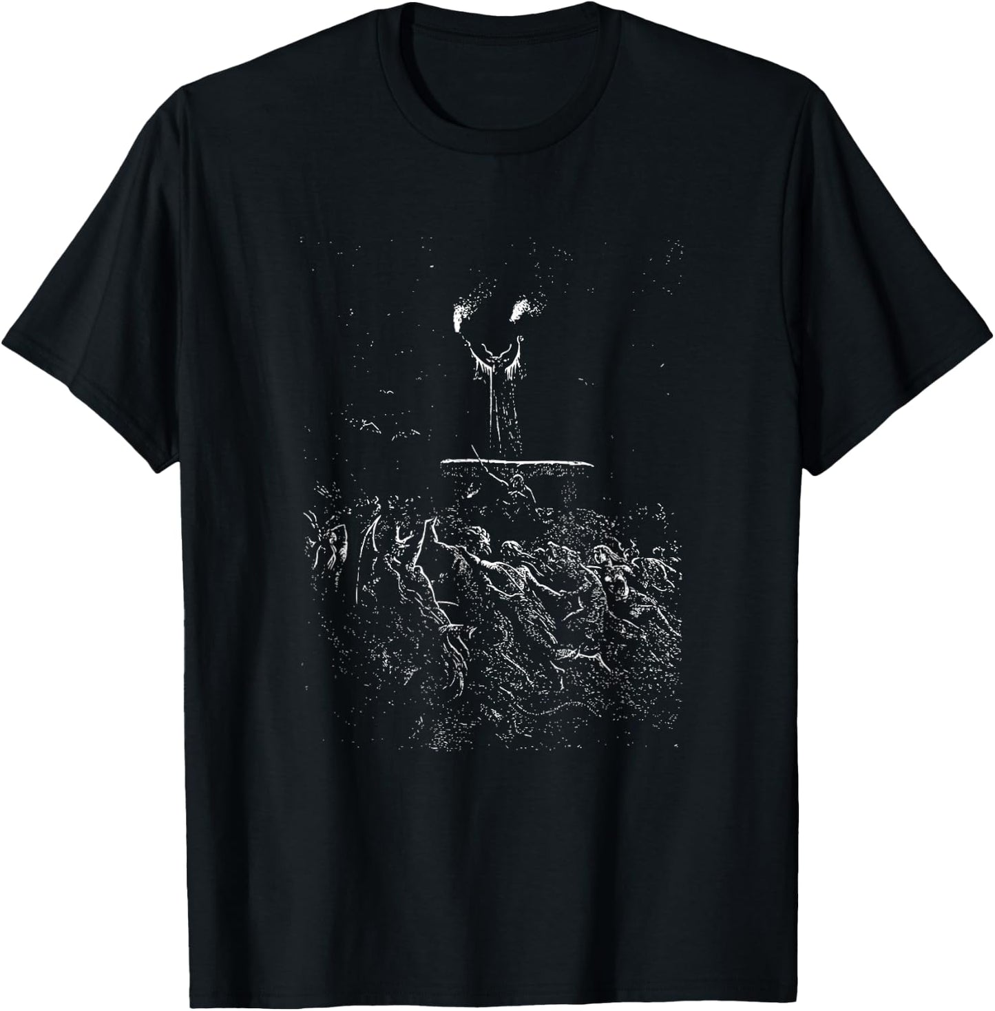 Witches Sabbath Dance Gustave Dore Occult T-Shirt - T-Shirt | Black