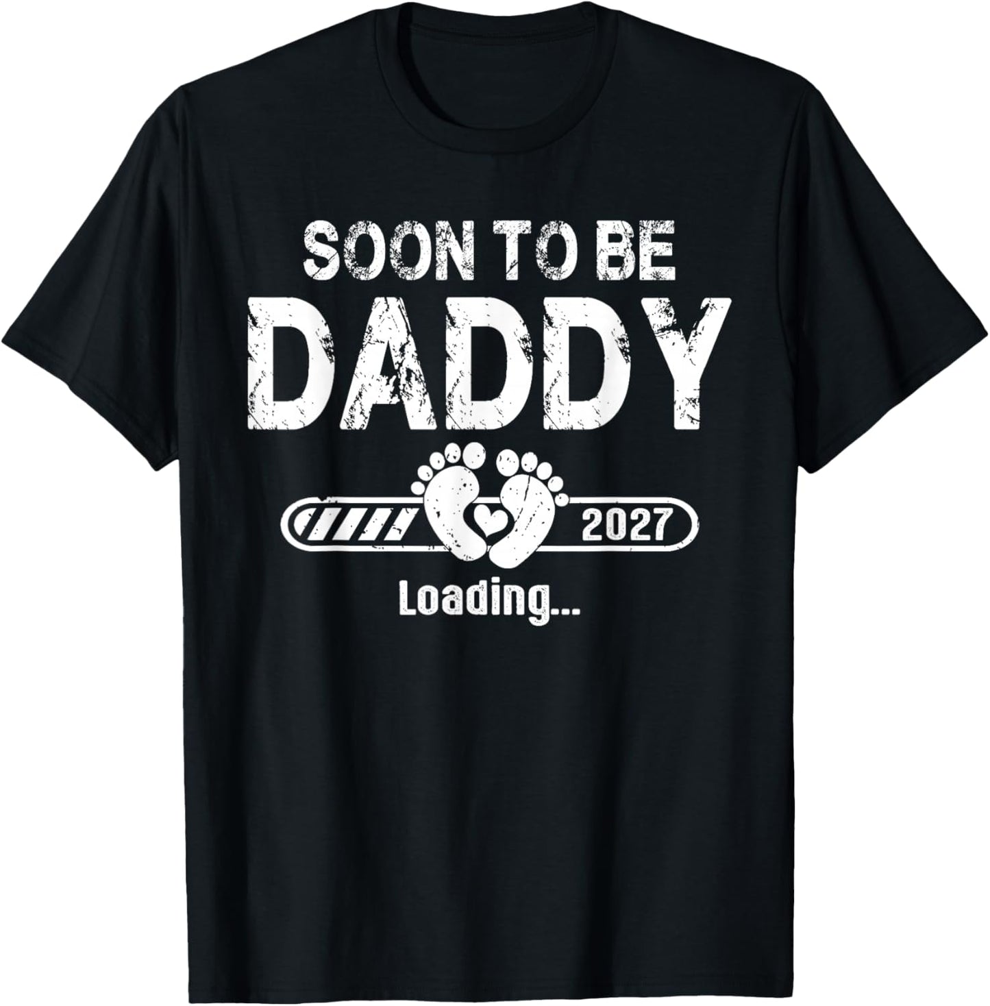 Soon to be Daddy est. 2027 New Dad Fathers Day T-Shirt - T-Shirt | Black
