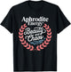 Aphrodite Whimsical Mythology Inspired Artistic Illustration T-Shirt - T-Shirt | Black