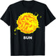 Solar System Group Costumes - Sun Fireball Star Costume T-Shirt - T-Shirt | Black