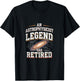 Retirement Legend Has Retired Astrophysicist T-Shirt - T-Shirt | Black