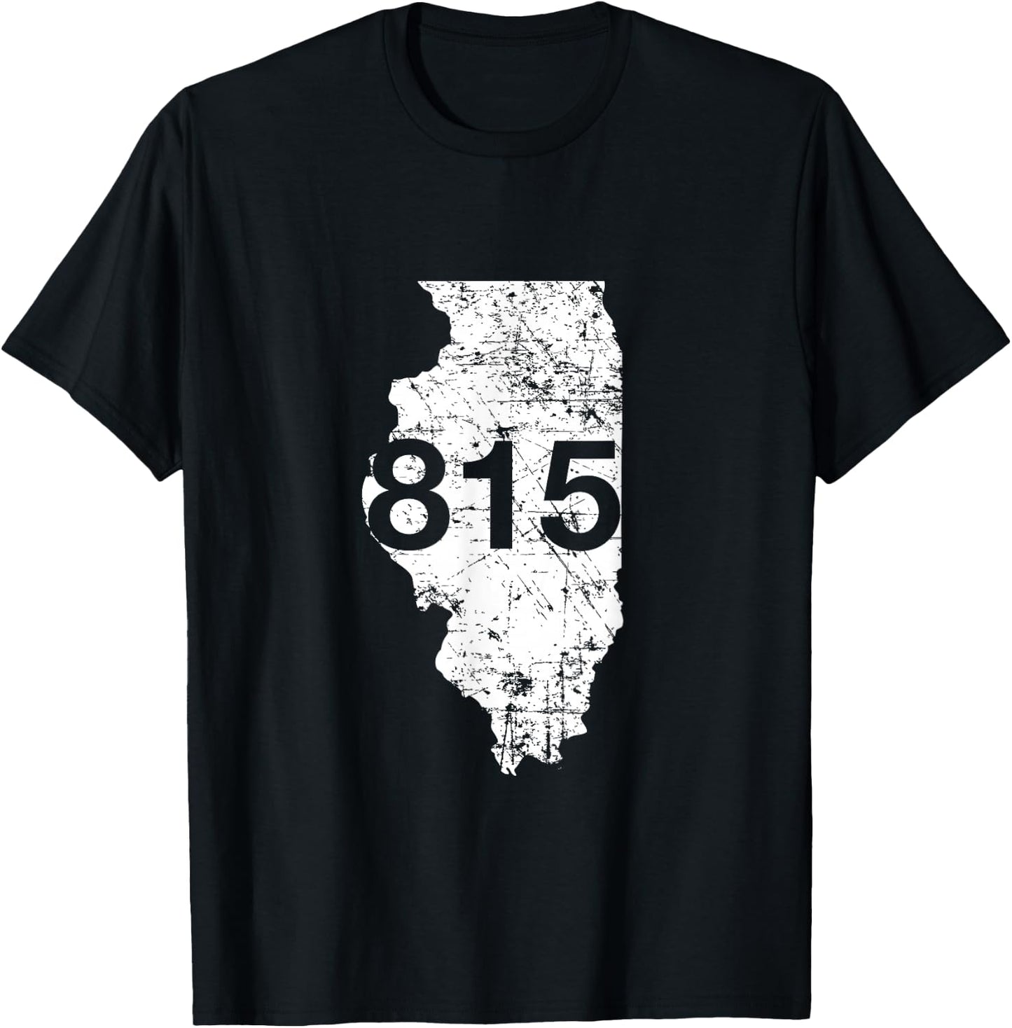 Rockford Joliet Area Code 815 Shirt, Illinois Souvenir Gift T-Shirt - T-Shirt | Black