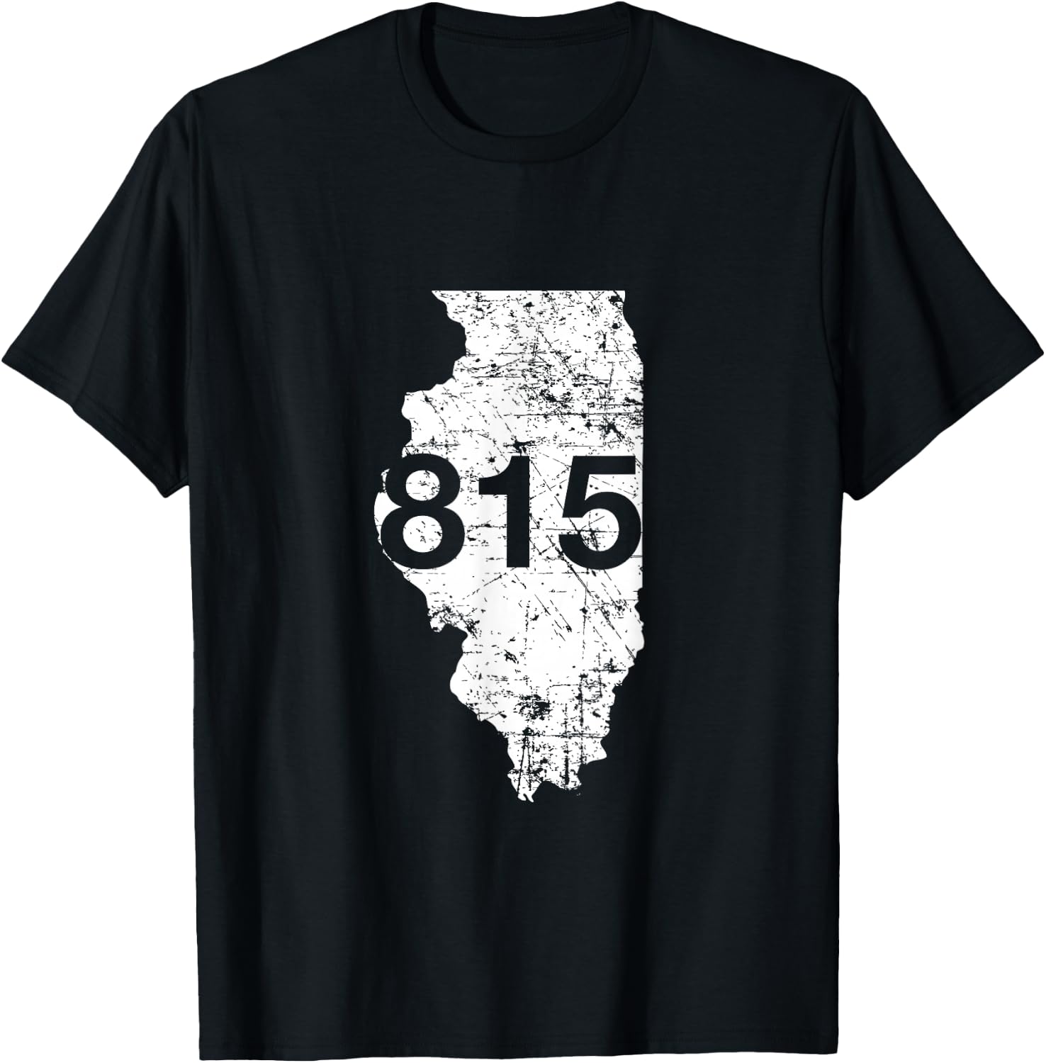 Rockford Joliet Area Code 815 Shirt, Illinois Souvenir Gift T-Shirt - T-Shirt | Black