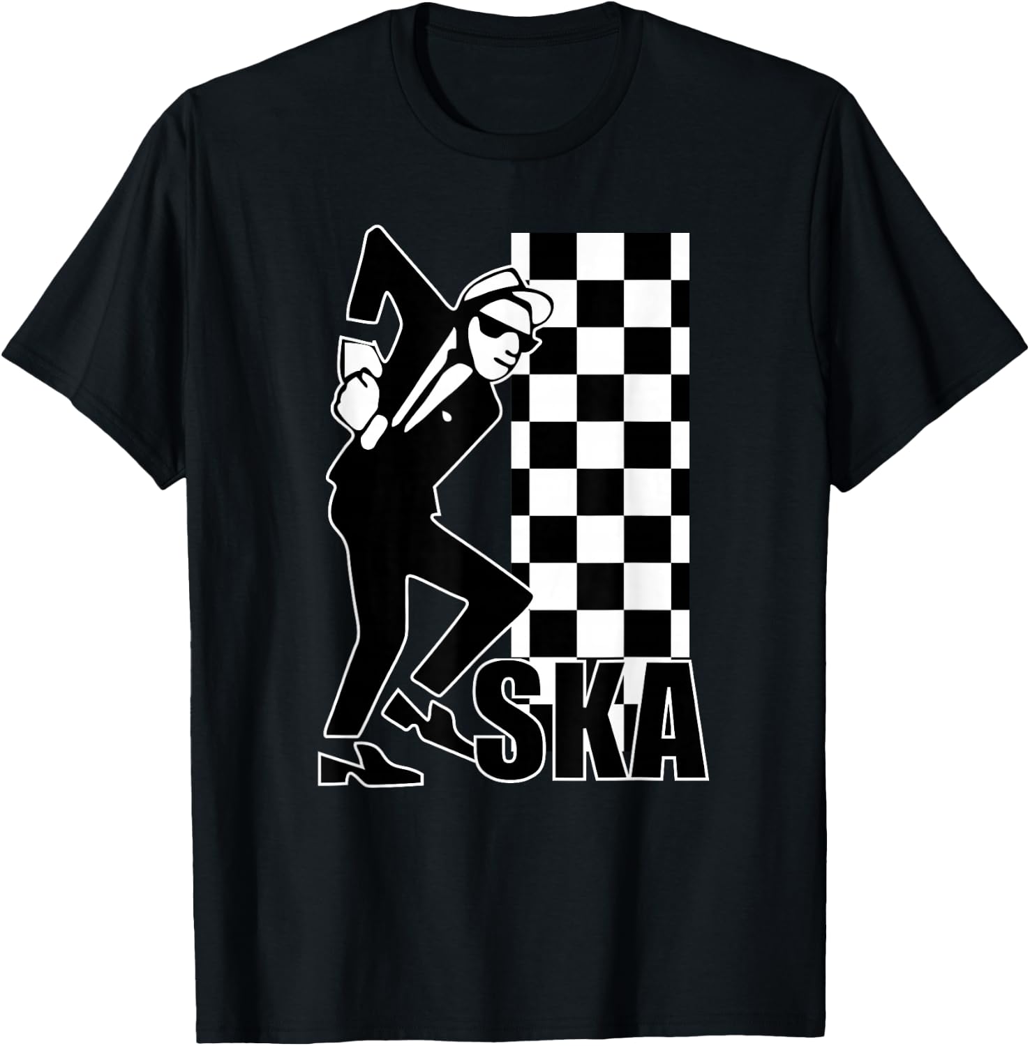 Ska Music T-Ska Music is Life Ska Reggae T-Shirt - T-Shirt | Black
