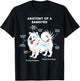 Anatomy of A Samoyed Funny Dog Master Mistress T-Shirt - T-Shirt | Black