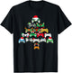 Funny Video Game Controller Christmas Tree Gamer Boys Kids T-Shirt - T-Shirt | Black
