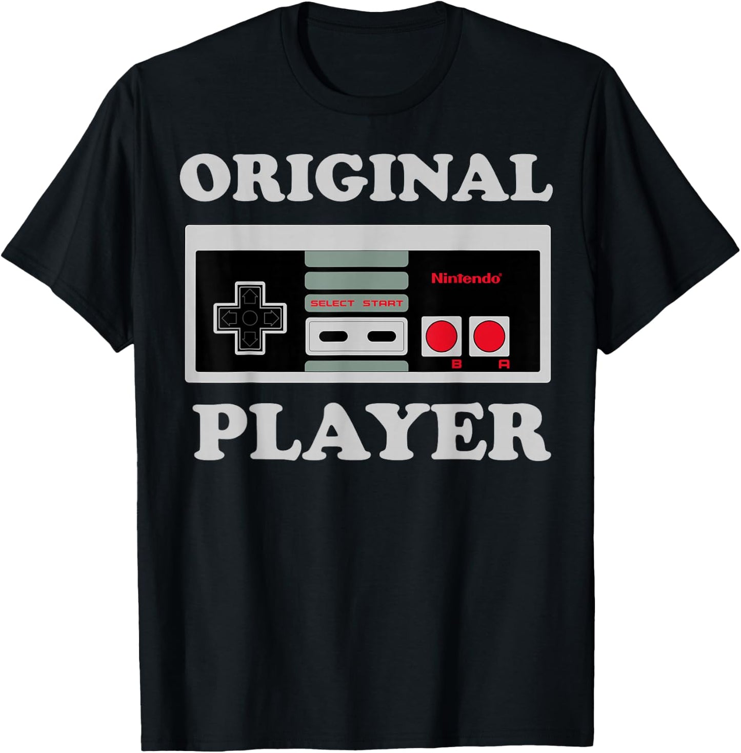 Nintendo NES Controller Original Player Graphic T-Shirt - T-Shirt | Black