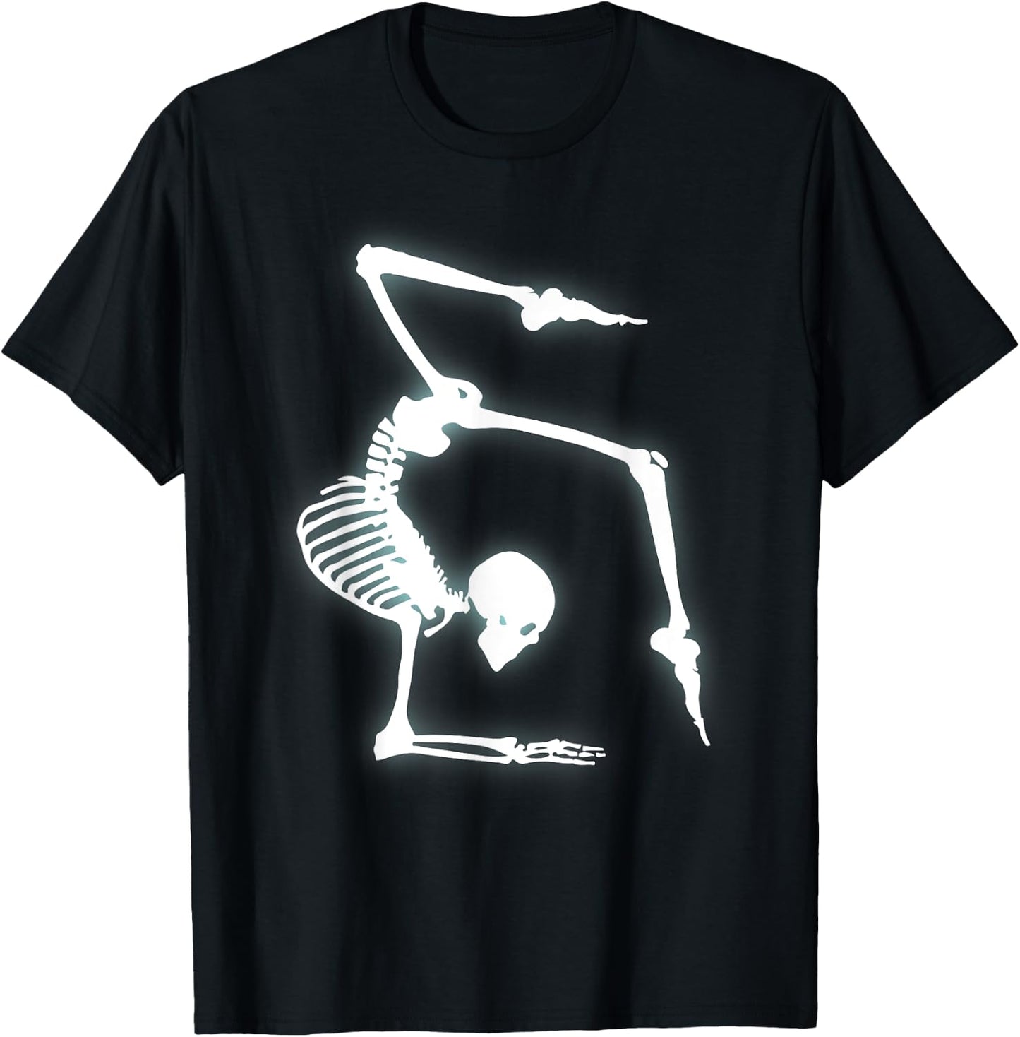 Gymnastics Shirts Funny Skeleton Costume For Halloween T-Shirt - T-Shirt | Black