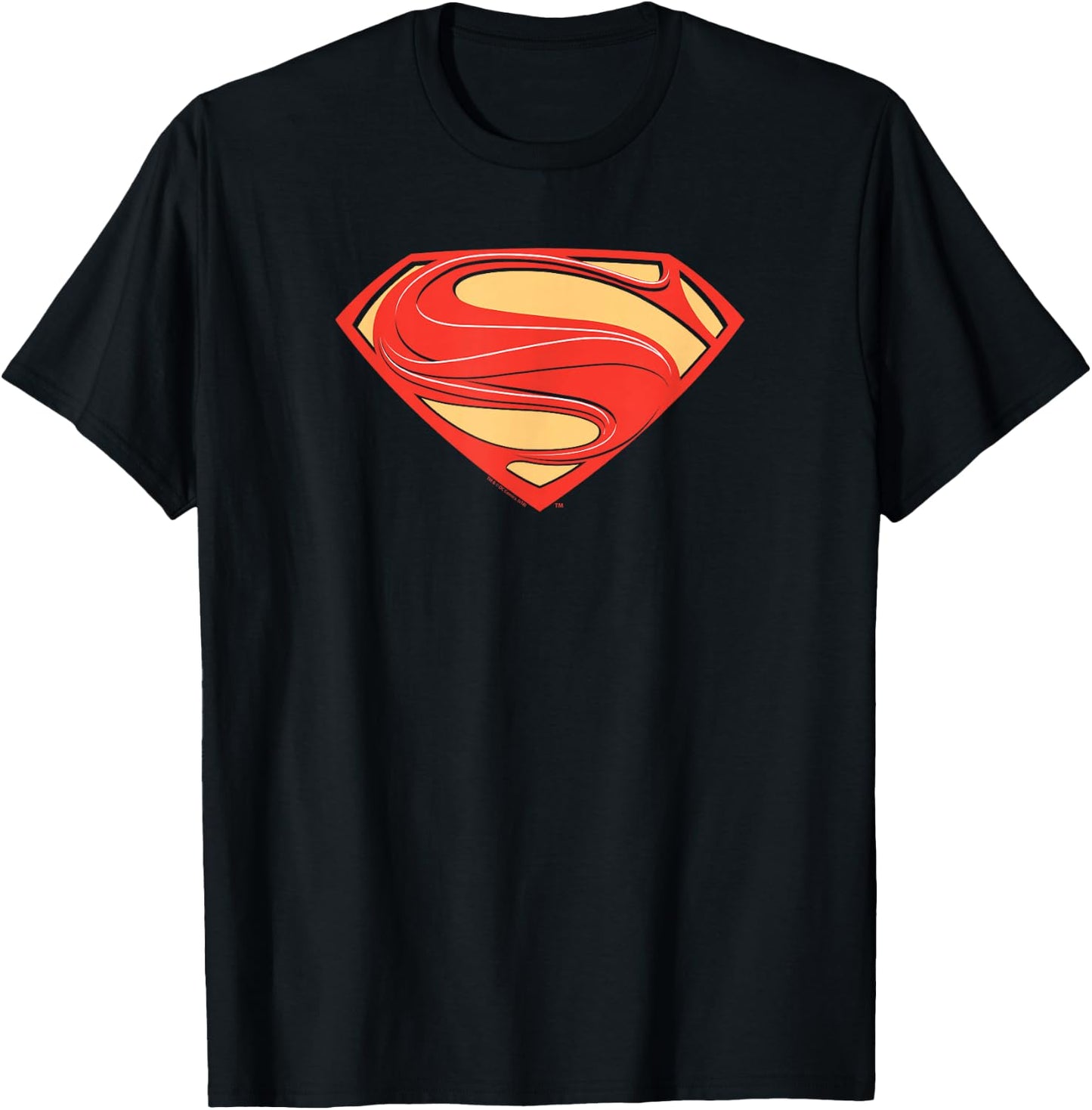 Superman Man of Steel New Solid Shield T-Shirt - T-Shirt | Black