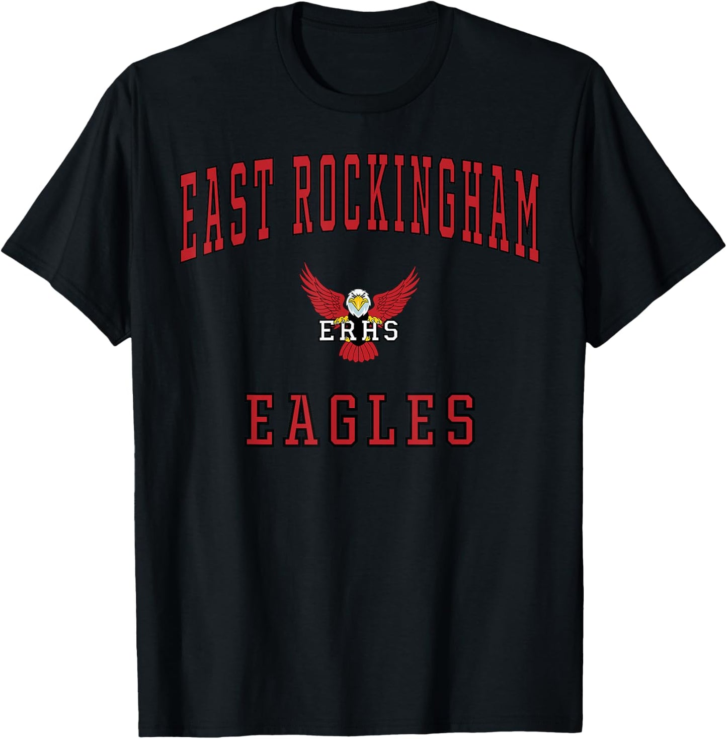 East Rockingham High School Eagles C1 T-Shirt - T-Shirt | Black