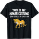This Is My Human Costume I'm Really a Cheetah Shirt T-Shirt - T-Shirt | Black