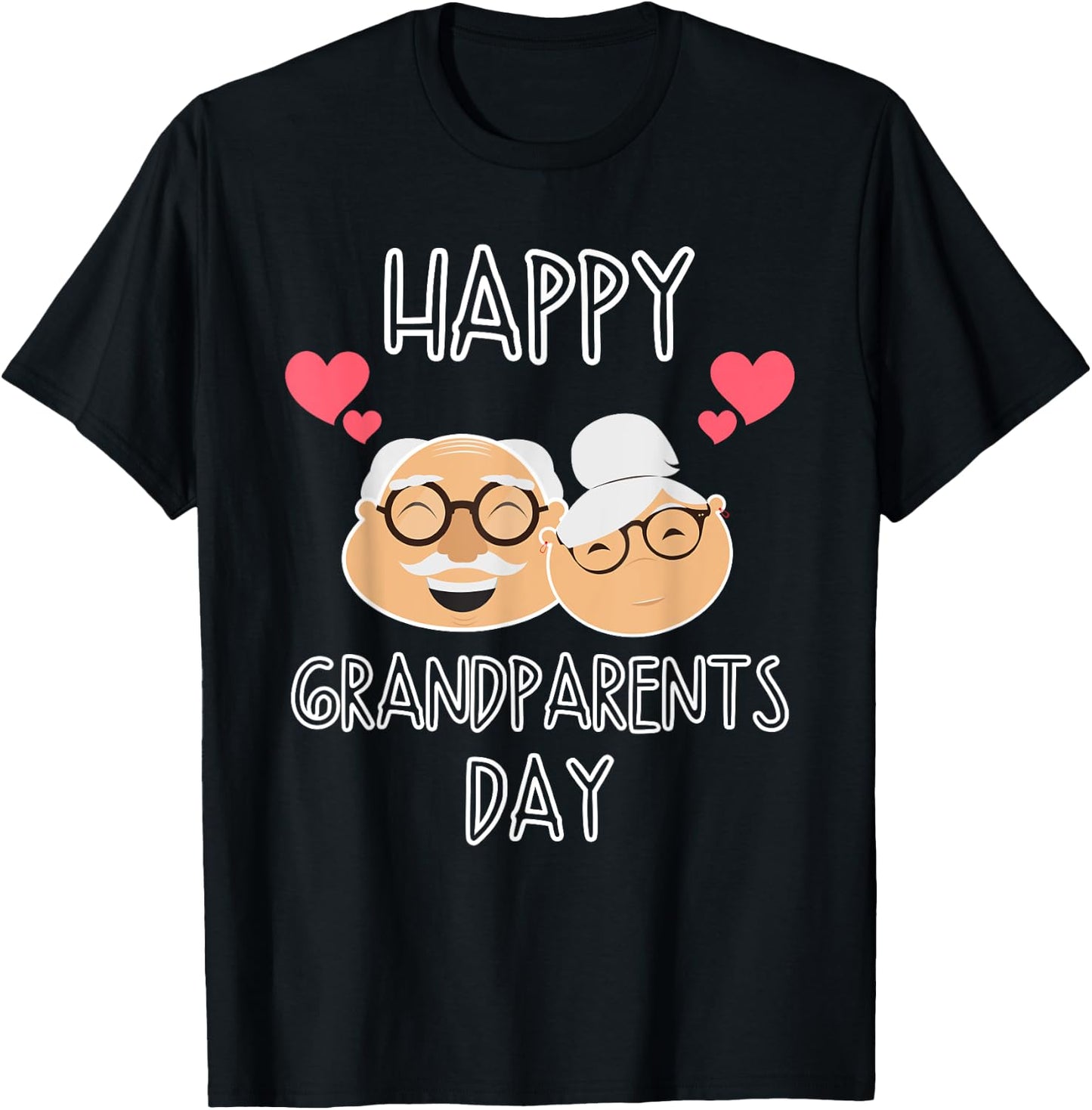 I Love My Grandparents Family Celebration of Grandma Grandpa T-Shirt - T-Shirt | Black