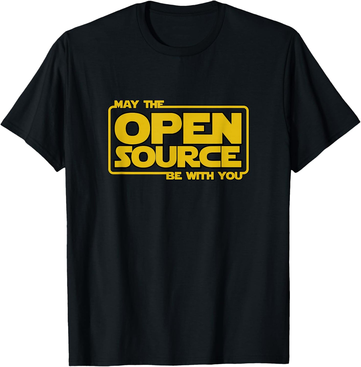 May Open Source Programming Funny DevOps Software Linux Java T-Shirt - T-Shirt | Black