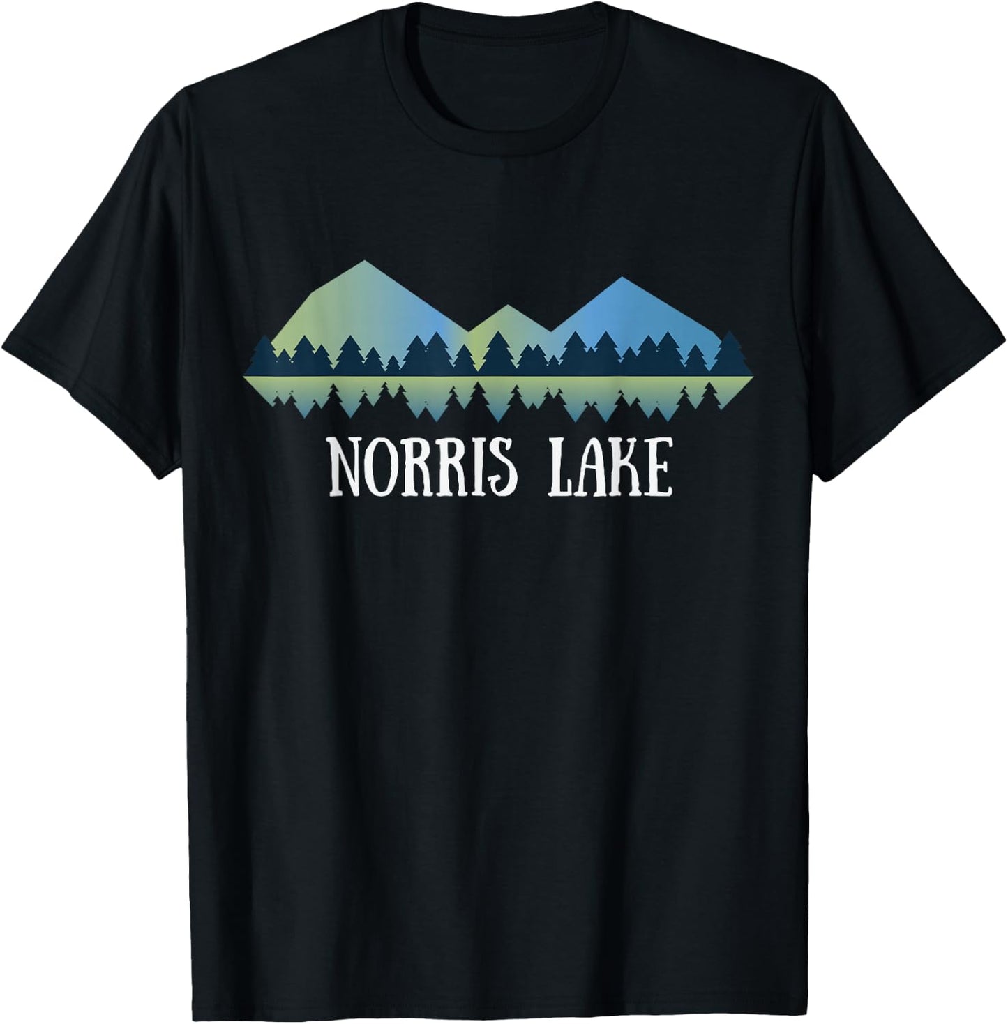 Tennessee Lake Shirt | Norris Lake TN T-Shirt - T-Shirt | Black
