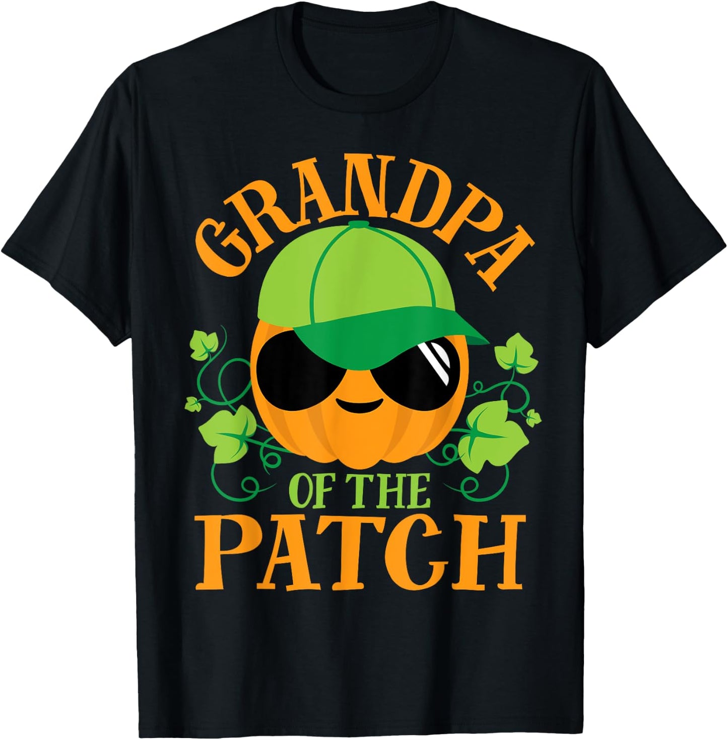 Grandpa Pumpkin of the Patch Matching Family Set Halloween T-Shirt - T-Shirt | Black