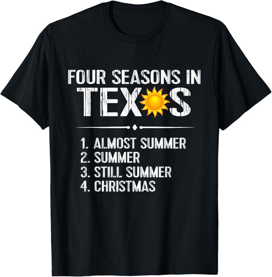 Funny Texas Apparel Sunshine Heat Texas Souvenir Gift T-Shirt - T-Shirt | Black