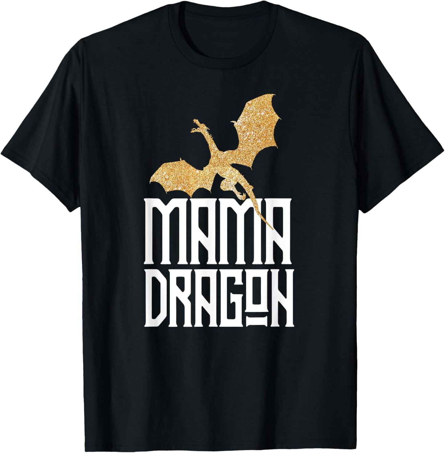 Mama Dragon Gift Matching Family Tribe Mother Mother T-Shirt - T-Shirt | Black