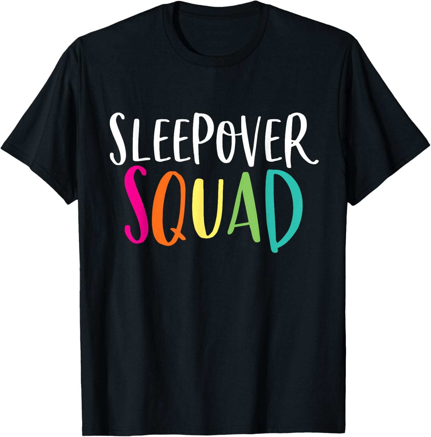 Sleepover Squad Shirt Cute Slumber Pajama Party Gift T-Shirt - T-Shirt | Black