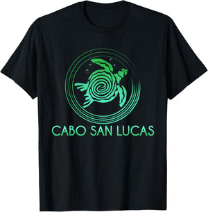 Cabo San Lucas Tribal Turtle T-Shirt - T-Shirt | Black