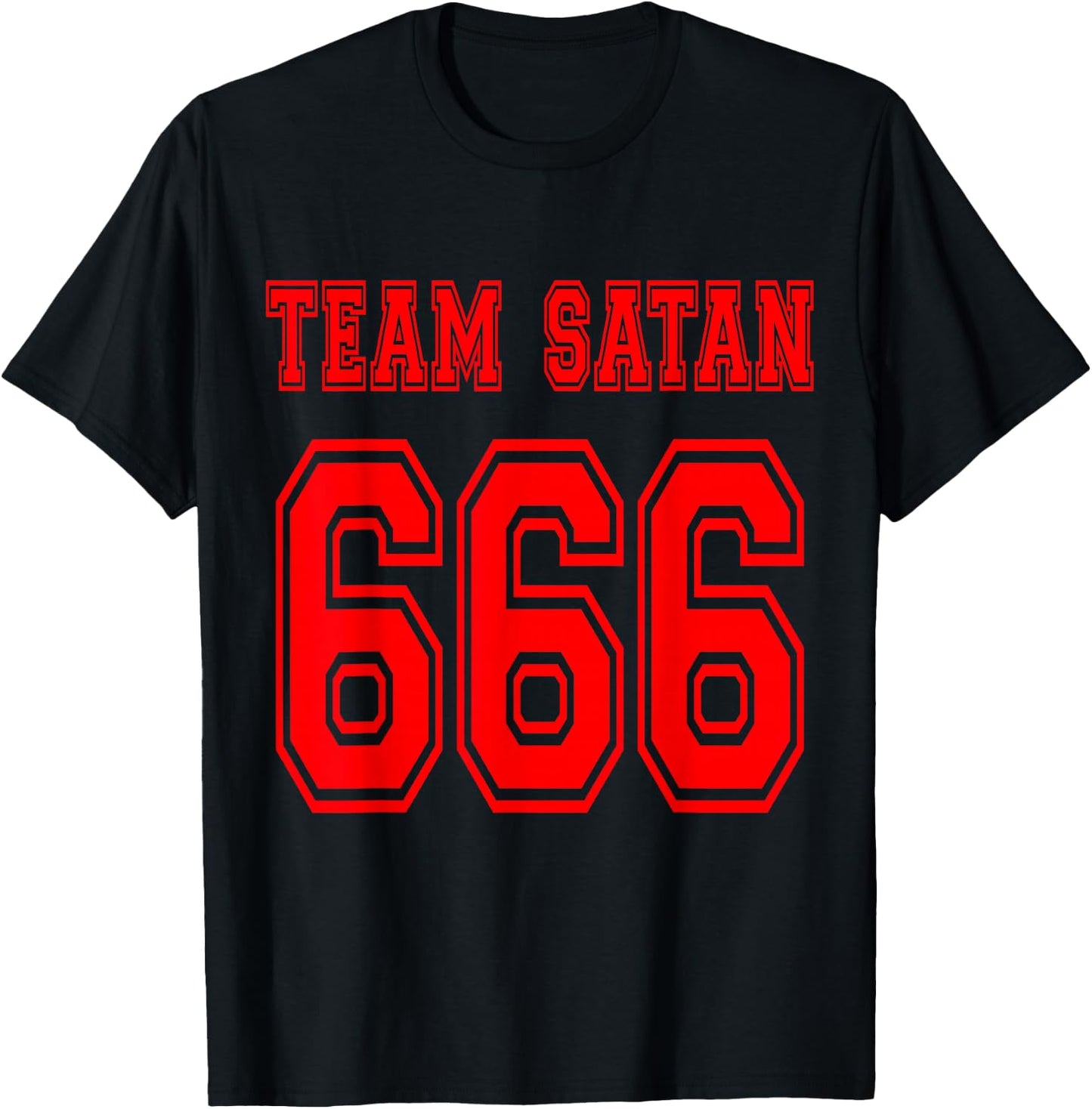 Team Satan 666 T Shirt T-Shirt - T-Shirt | Black