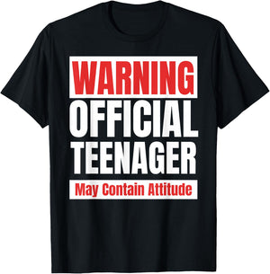 Official Teenager funny 13 birthday 13th T-Shirt - T-Shirt | Black