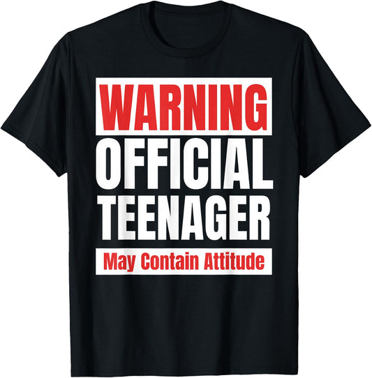 Official Teenager funny 13 birthday 13th T-Shirt - T-Shirt | Black