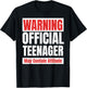 Official Teenager funny 13 birthday 13th T-Shirt - T-Shirt | Black