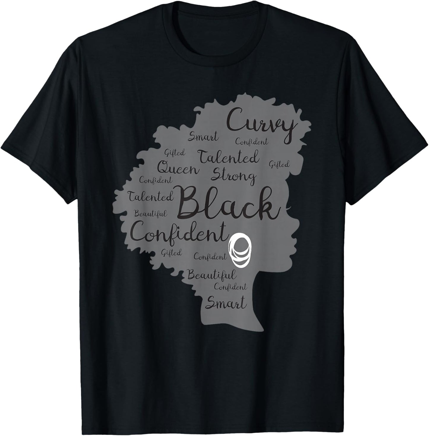 Strong Black Woman Afrocentric African American T-Shirt - T-Shirt | Black