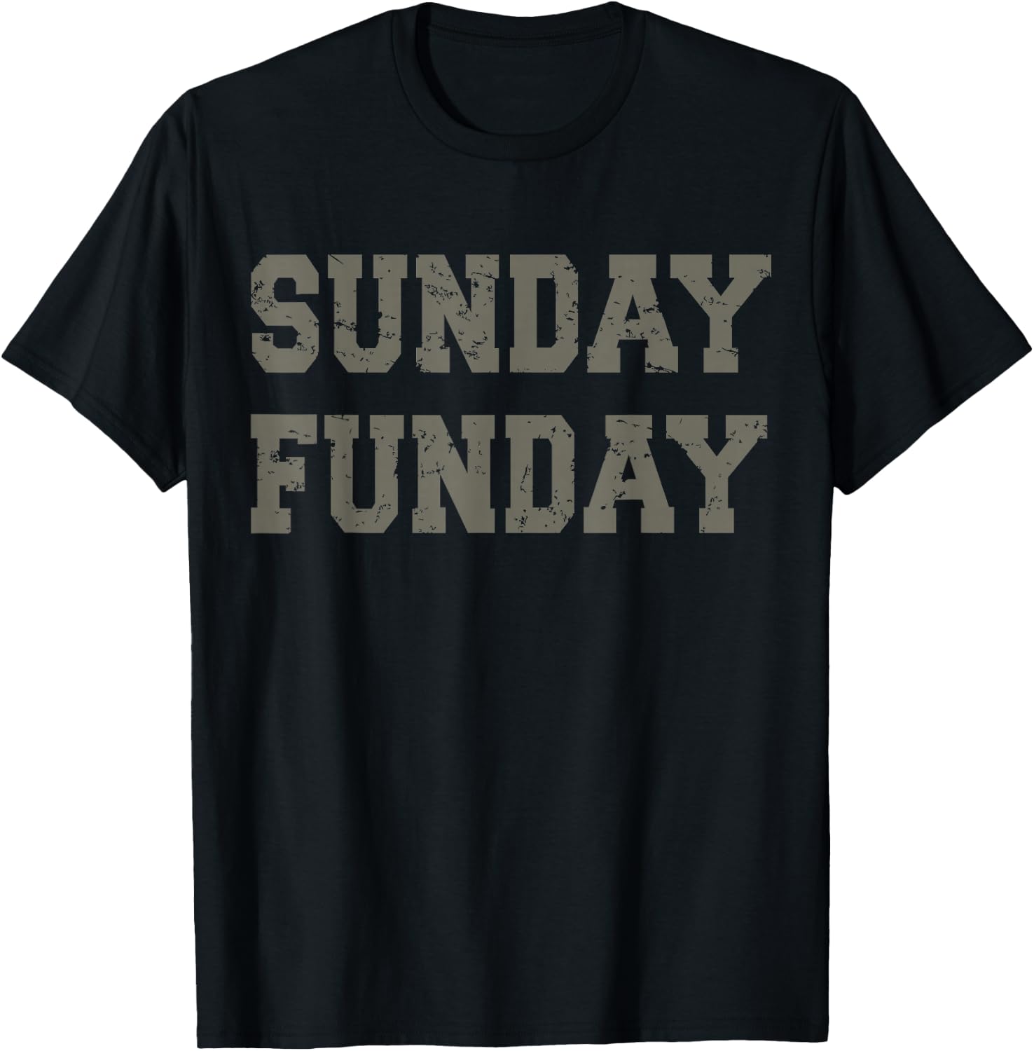 Sunday Funday Design - Sunday Funday Football Game Day T-Shirt - T-Shirt | Black