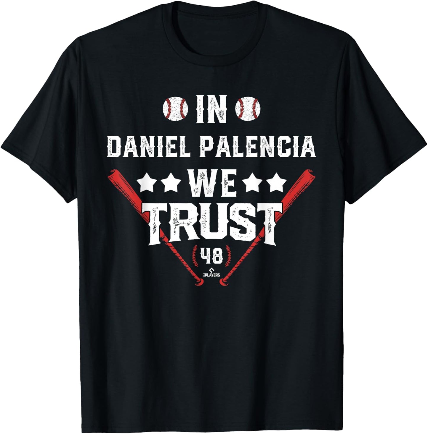 We Trust in Daniel Palencia Chicago Baseball MLBPA T-Shirt - T-Shirt | Black