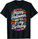 Happy Halloween And Yes It's My Birthday 31 October Party T-Shirt - T-Shirt | Black