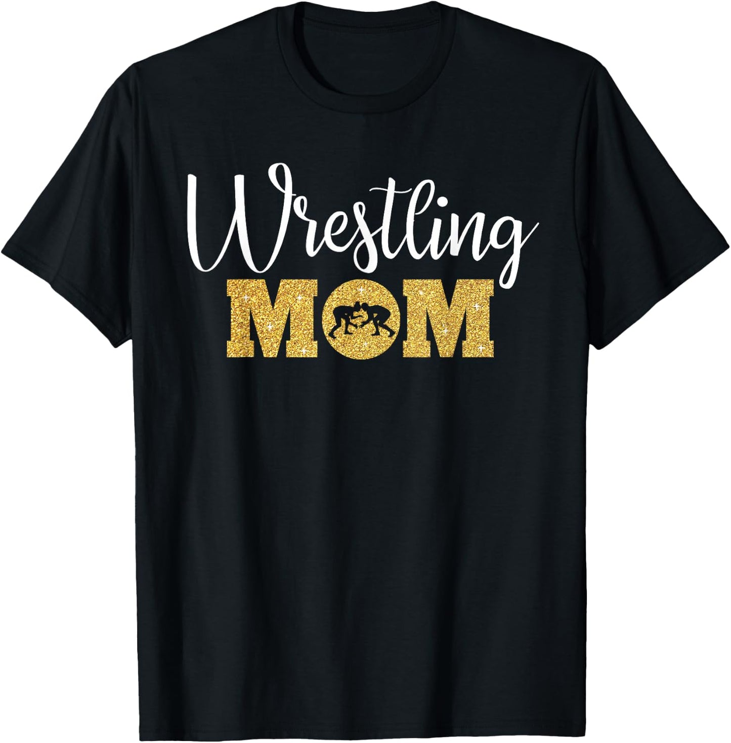 Wrestling Mom Funny Wrestling Gift Wrestler Mom T-Shirt - T-Shirt | Black